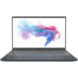 MSI - Prestige 14" Laptop - Intel Core i5 - 16GB Memory - NVIDIA GeForce GTX 1650 - 512GB SSD - Gray With Blue Diamond Cut