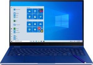 Samsung - Galaxy Book Flex 2 en 1 15.6" QLED Touch Screen Laptop - Intel Core i7 - 12GB Memory - 512GB SSD - Royal Blue