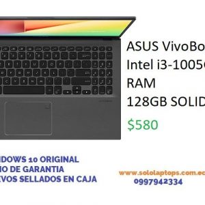 BARATA ASUS VivoBook 15 , 15.6” FHD Display, Intel i3-1005G1 CPU, 8GB RAM, 128GB SOLIDO